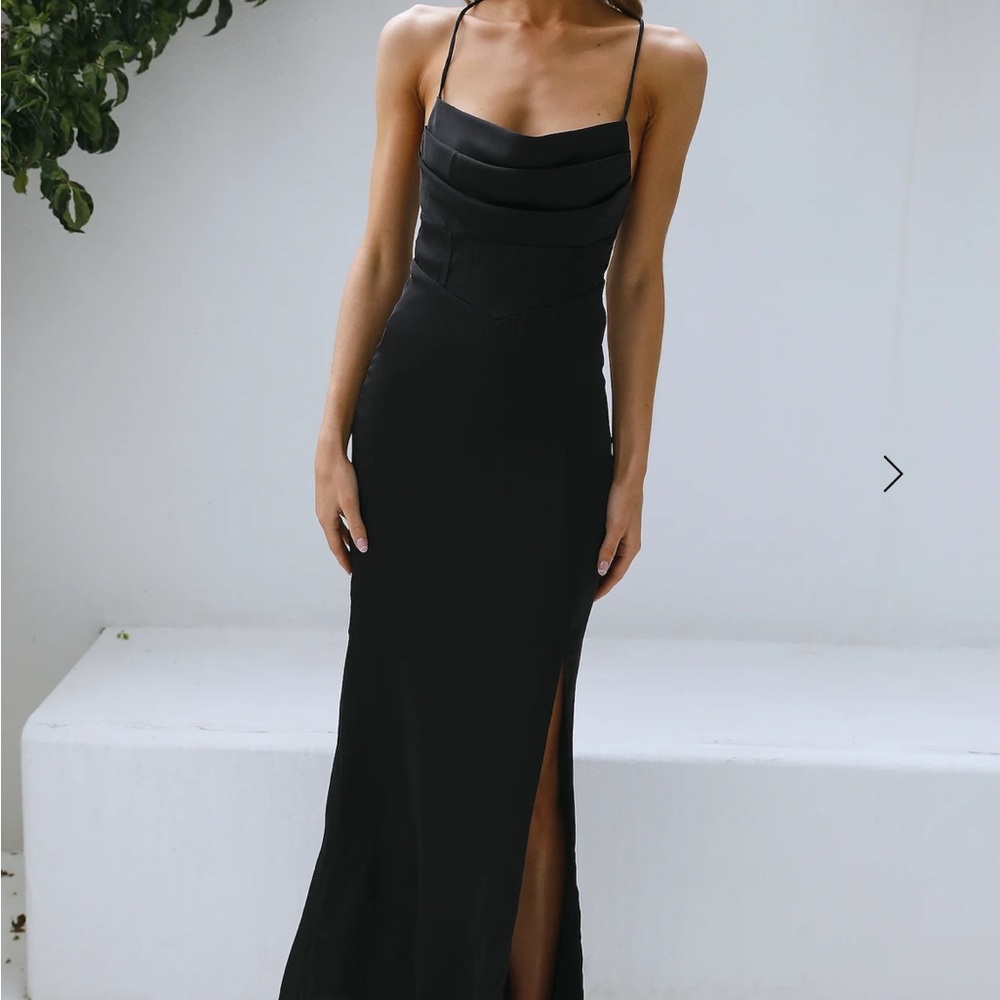 Hello Molly Black Strapless Dress
